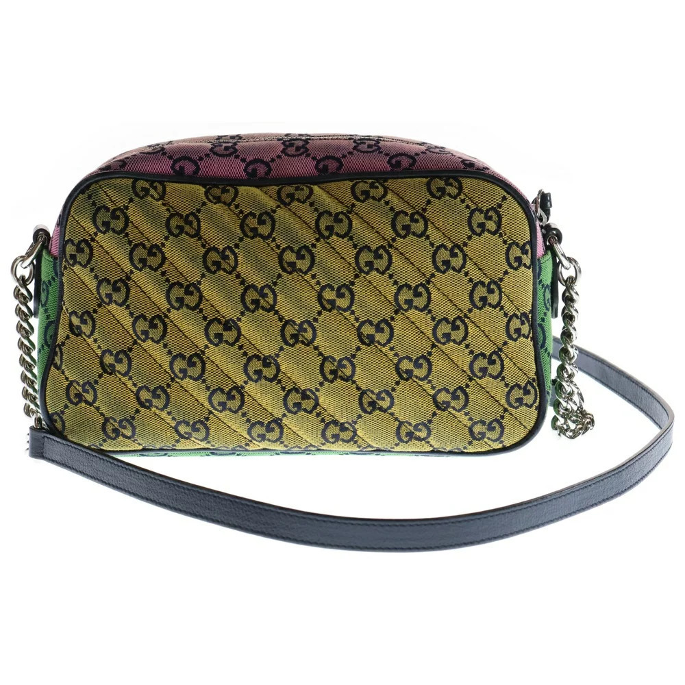 GUCCI GG Marmont Quilted Canvas Shoulder Bag Multicolor - Picture 2 of 6